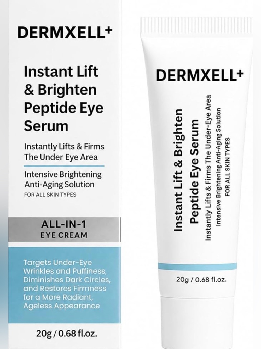 Dermxell+ Instant Lift & Brighten Peptide Eye Cream